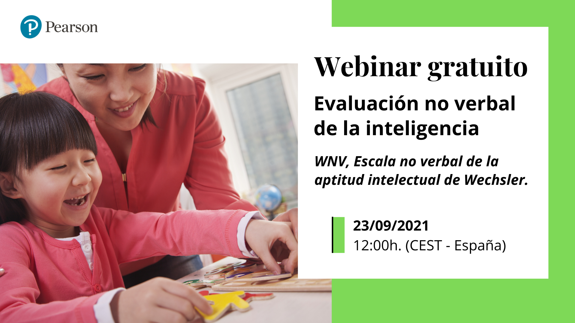 Webinar Evaluacion no verbal de la inteligencia Webinar Evaluacion no verbal de la inteligencia